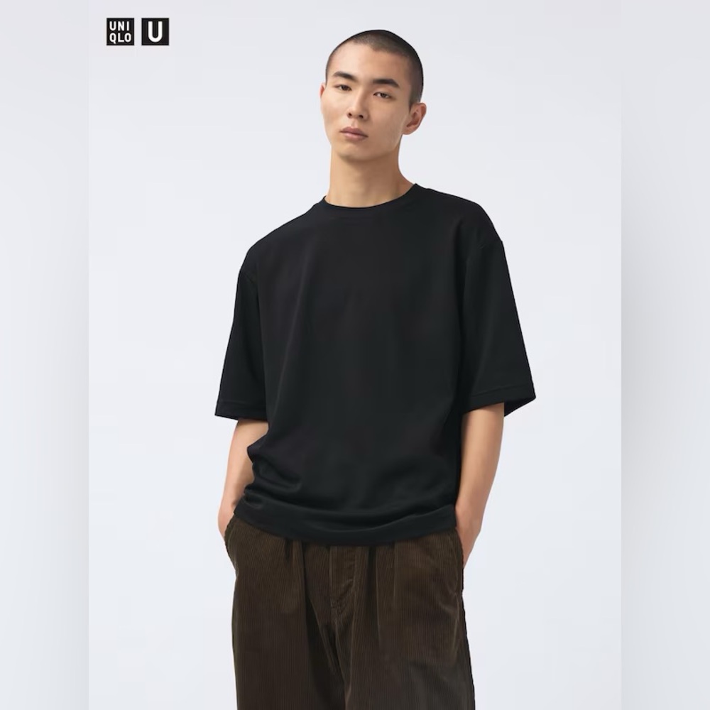 BRAND NEW UNIQLO Airism Cotton Crew Neck Oversized Tshirt